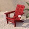 Flash Furniture Red Adirondack Patio Chair with Cupholder LE-HMP-1045-10-RD-GG - alternate 5